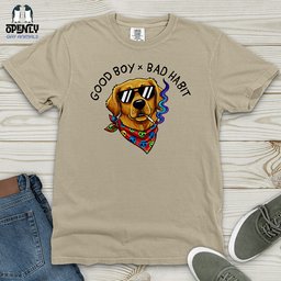 Good Boy X Bad Habit Heavy Cotton Comfort Colors Tee Gift For Animal Lover