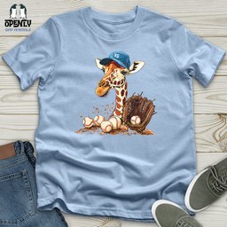 Giraffe Baseball Mitt Unisex T Shirt Gift For Animal Lover