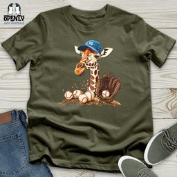 Giraffe Baseball Mitt Unisex T Shirt Gift For Animal Lover