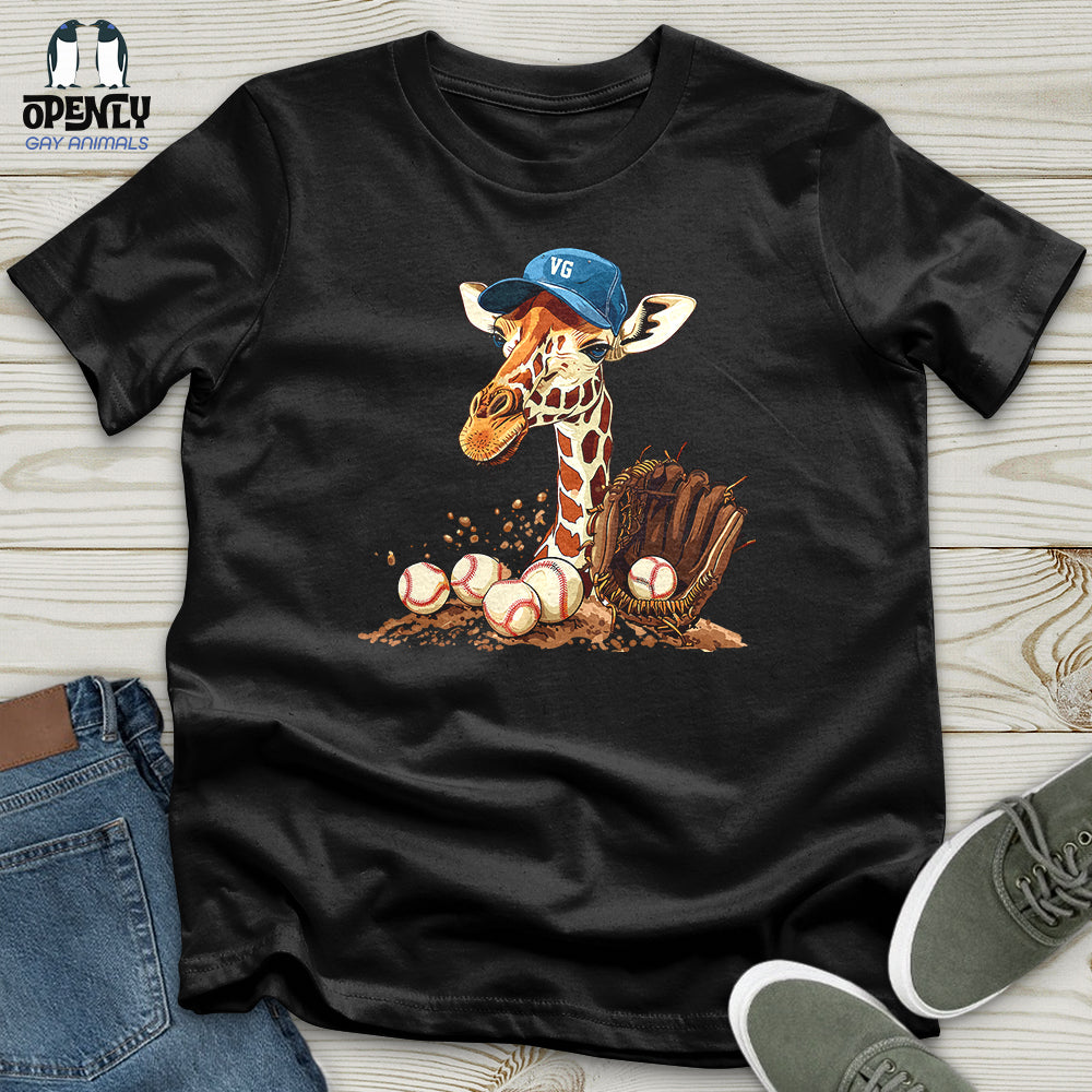 Giraffe Baseball Mitt Unisex T Shirt Gift For Animal Lover