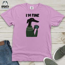 Greyhound Coffee Heavy Cotton Comfort Colors Tee Gift For Animal Lover