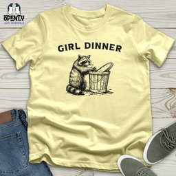 Girl Dinner Softstyle Tee Gift For Animal Lover