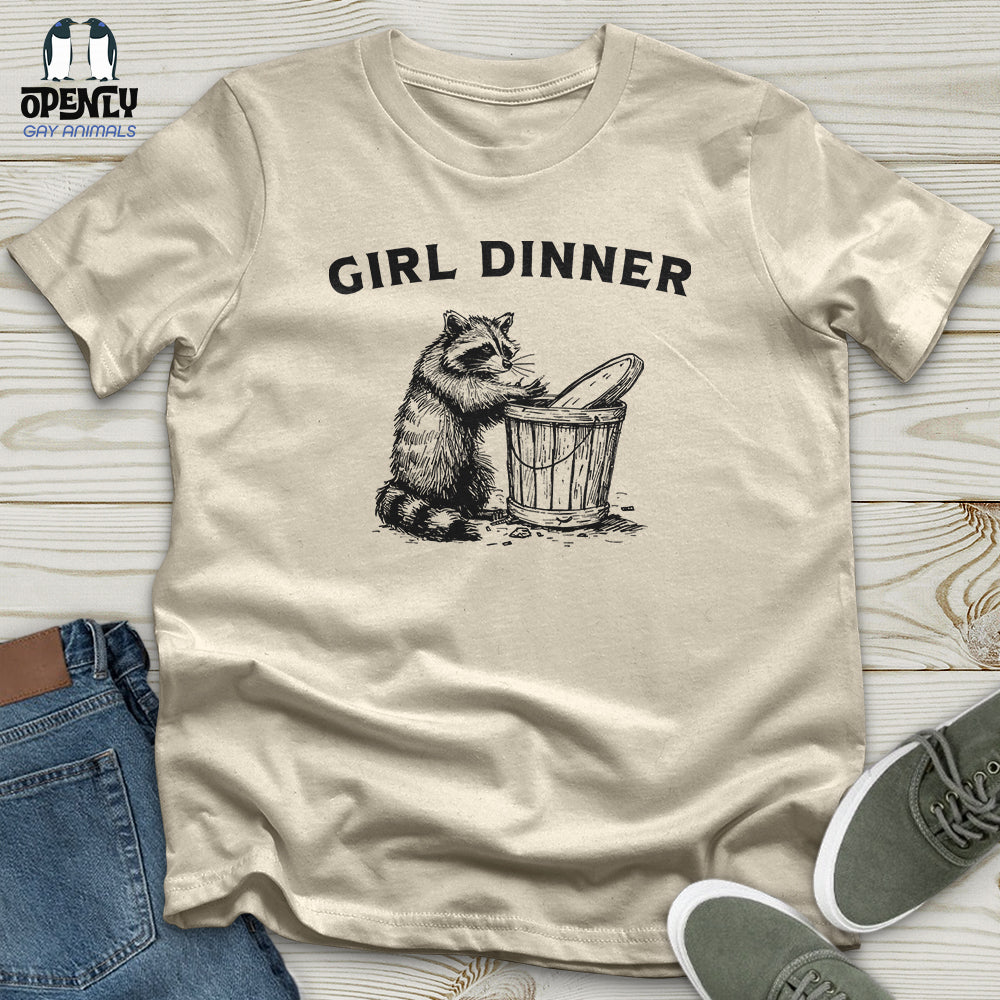 Girl Dinner Softstyle Tee Gift For Animal Lover