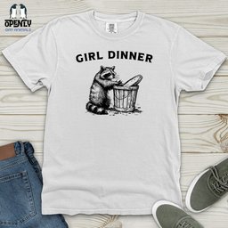 Girl Dinner Heavy Cotton Comfort Colors Tee Gift For Animal Lover
