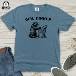 Girl Dinner Heavy Cotton Comfort Colors Tee Gift For Animal Lover