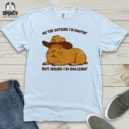 Hootin And Hollering Heavy Cotton Comfort Colors Tee Gift For Animal Lover