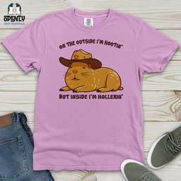 Hootin And Hollering Heavy Cotton Comfort Colors Tee Gift For Animal Lover