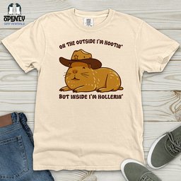 Hootin And Hollering Heavy Cotton Comfort Colors Tee Gift For Animal Lover