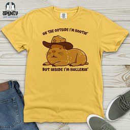 Hootin And Hollering Heavy Cotton Comfort Colors Tee Gift For Animal Lover