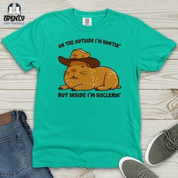 Hootin And Hollering Heavy Cotton Comfort Colors Tee Gift For Animal Lover