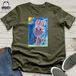 Glitch Bunny Unisex T Shirt Gift For Animal Lover