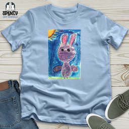 Glitch Bunny Unisex T Shirt Gift For Animal Lover