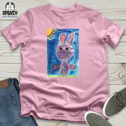 Glitch Bunny Unisex T Shirt Gift For Animal Lover