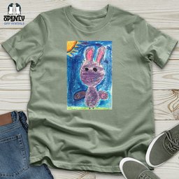 Glitch Bunny Unisex T Shirt Gift For Animal Lover