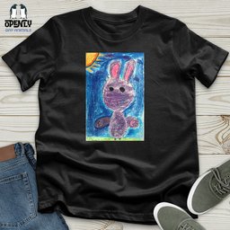 Glitch Bunny Unisex T Shirt Gift For Animal Lover