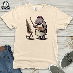 Hipponicasso Heavy Cotton Comfort Colors Tee Gift For Animal Lover