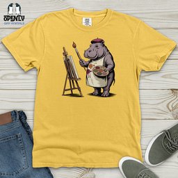 Hipponicasso Heavy Cotton Comfort Colors Tee Gift For Animal Lover