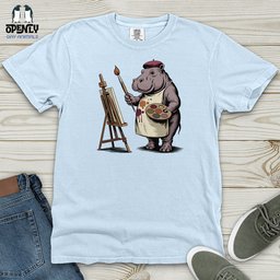 Hipponicasso Heavy Cotton Comfort Colors Tee Gift For Animal Lover