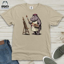 Hipponicasso Heavy Cotton Comfort Colors Tee Gift For Animal Lover