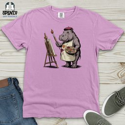 Hipponicasso Heavy Cotton Comfort Colors Tee Gift For Animal Lover