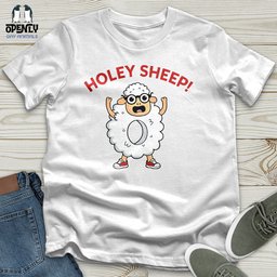 Holey Sheep Unisex T Shirt Gift For Animal Lover