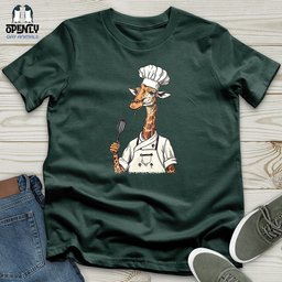 Giraffe Gourmet Chef Unisex T Shirt Gift For Animal Lover