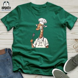 Giraffe Gourmet Chef Unisex T Shirt Gift For Animal Lover