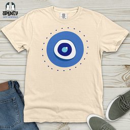 Evil Eye Heavy Cotton Comfort Colors Tee Gift For Animal Lover