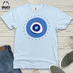 Evil Eye Heavy Cotton Comfort Colors Tee Gift For Animal Lover