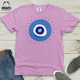 Evil Eye Heavy Cotton Comfort Colors Tee Gift For Animal Lover