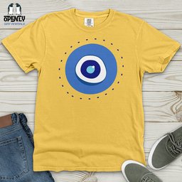 Evil Eye Heavy Cotton Comfort Colors Tee Gift For Animal Lover