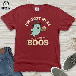 Im Just Here For The Boos Heavy Cotton Comfort Colors Tee Gift For Animal Lover