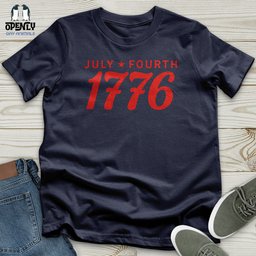 July Fourth 1776 Softstyle Tee Gift For Animal Lover