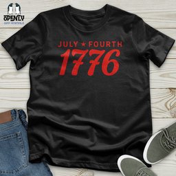 July Fourth 1776 Softstyle Tee Gift For Animal Lover