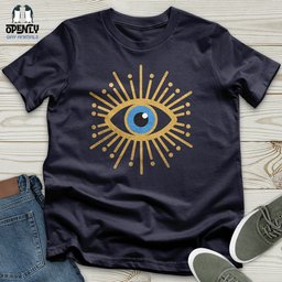 Gold Evil Eye Unisex T Shirt Gift For Animal Lover