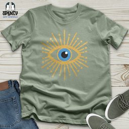 Gold Evil Eye Unisex T Shirt Gift For Animal Lover