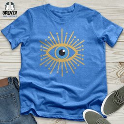 Gold Evil Eye Unisex T Shirt Gift For Animal Lover