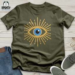 Gold Evil Eye Unisex T Shirt Gift For Animal Lover