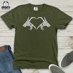 Halloween Skeleton Hand Shirt Heavy Cotton Comfort Colors Tee Gift For Animal Lover