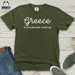 Greece Is Calling Heavy Cotton Comfort Colors Tee Gift For Animal Lover