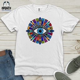 Greek Evil Eye Heavy Cotton Comfort Colors Tee Gift For Animal Lover