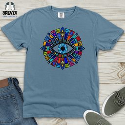Greek Evil Eye Heavy Cotton Comfort Colors Tee Gift For Animal Lover