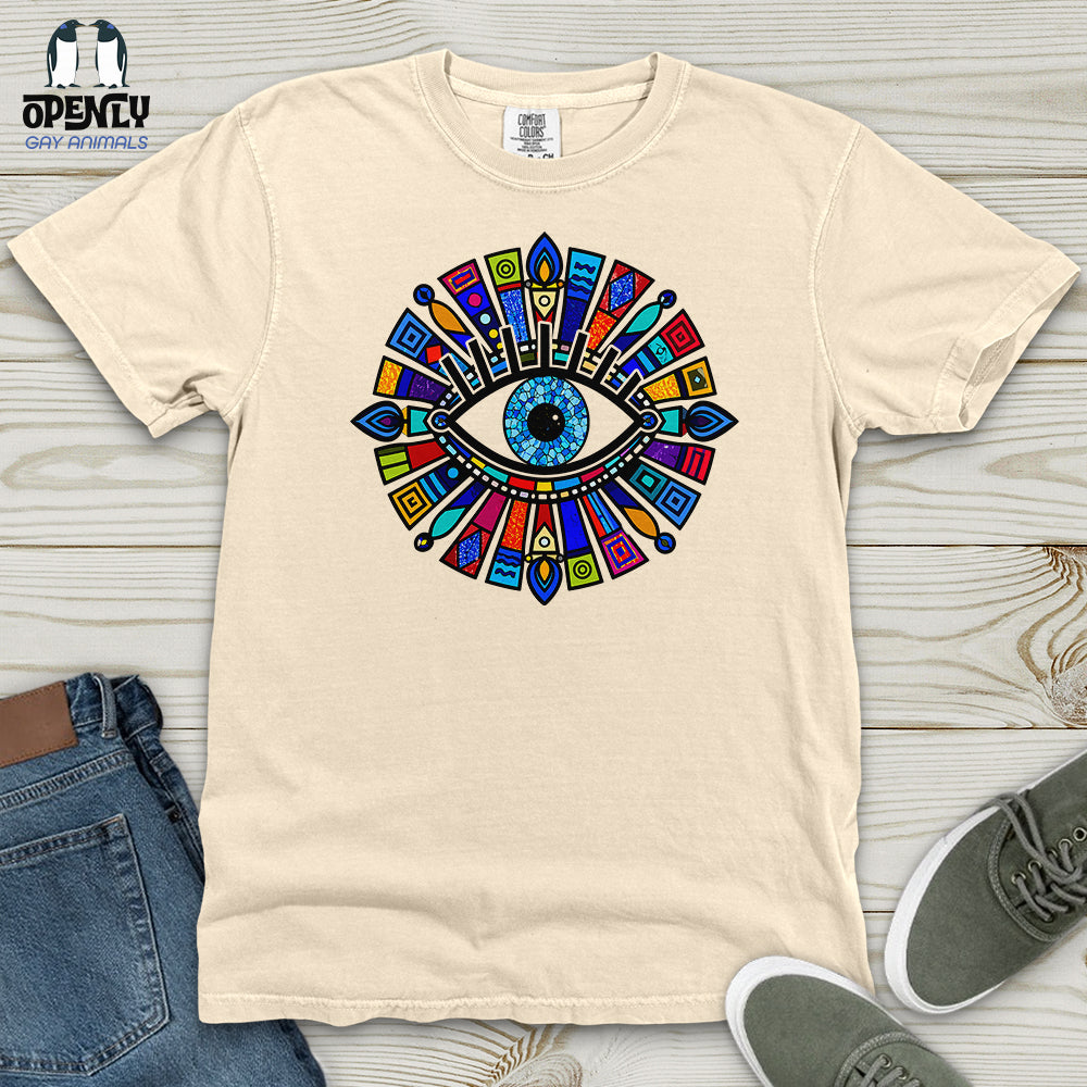 Greek Evil Eye Heavy Cotton Comfort Colors Tee Gift For Animal Lover