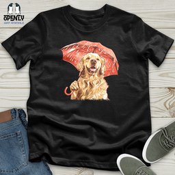 Golden Optimist Umbrella Unisex T Shirt Gift For Animal Lover