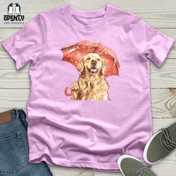 Golden Optimist Umbrella Unisex T Shirt Gift For Animal Lover