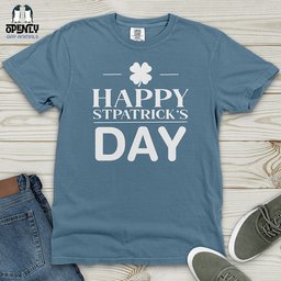 Happy Stpatricks Day Heavy Cotton Comfort Colors Tee Gift For Animal Lover