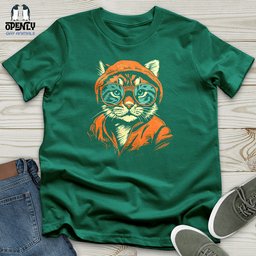 Hipster Cat Attitude Unisex T Shirt Gift For Cat Lover