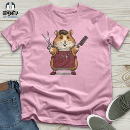Hamster Barber Unisex T Shirt Gift For Animal Lover