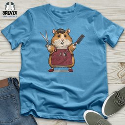 Hamster Barber Unisex T Shirt Gift For Animal Lover