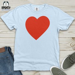 Heart Tee Heavy Cotton Comfort Colors Tee Gift For Animal Lover